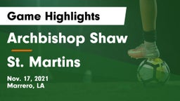 Archbishop Shaw  vs St. Martins  Game Highlights - Nov. 17, 2021