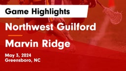 Northwest Guilford  vs Marvin Ridge  Game Highlights - May 3, 2024