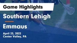 Southern Lehigh  vs Emmaus Game Highlights - April 23, 2022
