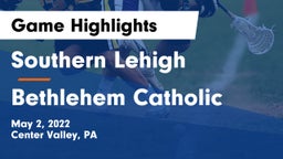 Southern Lehigh  vs Bethlehem Catholic  Game Highlights - May 2, 2022