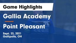Gallia Academy vs Point Pleasant  Game Highlights - Sept. 23, 2021