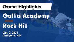 Gallia Academy vs Rock Hill  Game Highlights - Oct. 7, 2021