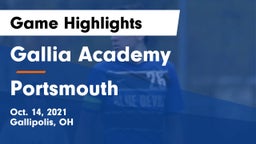 Gallia Academy vs Portsmouth  Game Highlights - Oct. 14, 2021