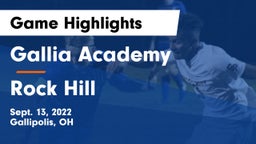 Gallia Academy vs Rock Hill  Game Highlights - Sept. 13, 2022