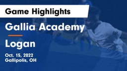 Gallia Academy vs Logan  Game Highlights - Oct. 15, 2022