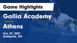Gallia Academy vs Athens  Game Highlights - Oct. 29, 2022