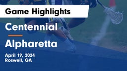 Centennial  vs Alpharetta  Game Highlights - April 19, 2024