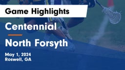 Centennial  vs North Forsyth  Game Highlights - May 1, 2024