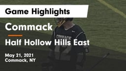 Commack  vs Half Hollow Hills East  Game Highlights - May 21, 2021