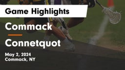 Commack  vs Connetquot  Game Highlights - May 2, 2024