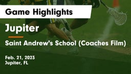 Jupiter  vs Saint Andrew's School (Coaches Film) Game Highlights - Feb. 21, 2023