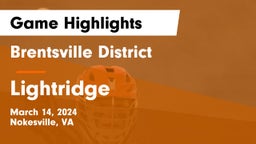 Brentsville District  vs Lightridge  Game Highlights - March 14, 2024