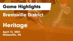 Brentsville District  vs Heritage Game Highlights - April 12, 2024