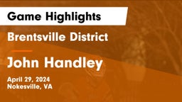 Brentsville District  vs John Handley  Game Highlights - April 29, 2024