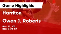 Harriton  vs Owen J. Roberts  Game Highlights - Nov. 27, 2021