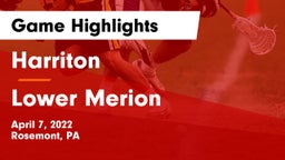 Harriton  vs Lower Merion  Game Highlights - April 7, 2022