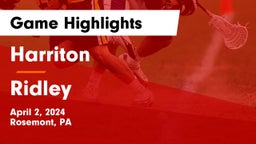 Harriton  vs Ridley  Game Highlights - April 2, 2024