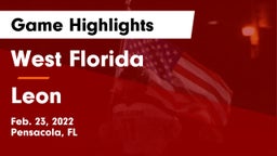 West Florida  vs Leon  Game Highlights - Feb. 23, 2022