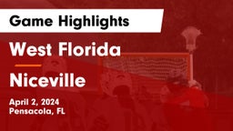 West Florida  vs Niceville  Game Highlights - April 2, 2024