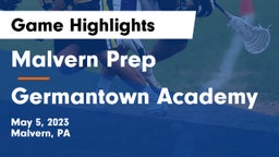 Malvern Prep  vs Germantown Academy Game Highlights - May 5, 2023