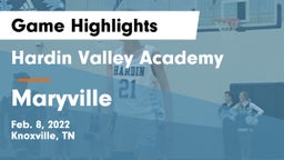 Hardin Valley Academy vs Maryville  Game Highlights - Feb. 8, 2022