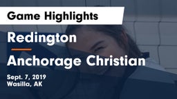 Redington  vs Anchorage Christian  Game Highlights - Sept. 7, 2019