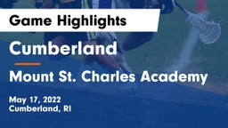 Cumberland  vs Mount St. Charles Academy Game Highlights - May 17, 2022