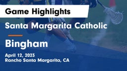 Santa Margarita Catholic  vs Bingham  Game Highlights - April 12, 2023