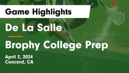 De La Salle  vs Brophy College Prep  Game Highlights - April 2, 2024