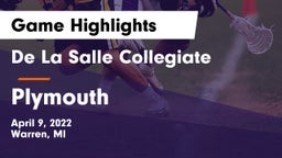 De La Salle Collegiate vs Plymouth  Game Highlights - April 9, 2022