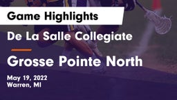 De La Salle Collegiate vs Grosse Pointe North  Game Highlights - May 19, 2022