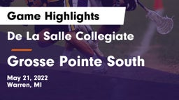 De La Salle Collegiate vs Grosse Pointe South  Game Highlights - May 21, 2022
