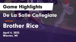 De La Salle Collegiate vs Brother Rice  Game Highlights - April 4, 2023