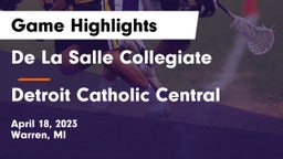 De La Salle Collegiate vs Detroit Catholic Central Game Highlights - April 18, 2023