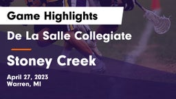 De La Salle Collegiate vs Stoney Creek  Game Highlights - April 27, 2023