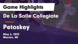 De La Salle Collegiate vs Petoskey  Game Highlights - May 6, 2023