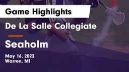 De La Salle Collegiate vs Seaholm  Game Highlights - May 16, 2023