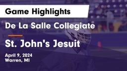 De La Salle Collegiate vs St. John's Jesuit  Game Highlights - April 9, 2024