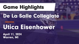 De La Salle Collegiate vs Utica Eisenhower Game Highlights - April 11, 2024