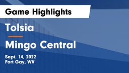 Tolsia  vs Mingo Central Game Highlights - Sept. 14, 2022