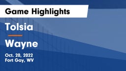 Tolsia  vs Wayne  Game Highlights - Oct. 20, 2022