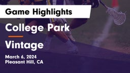 College Park  vs Vintage  Game Highlights - March 6, 2024