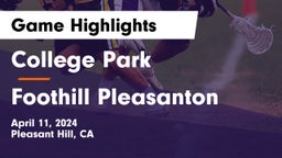 College Park  vs Foothill  Pleasanton Game Highlights - April 11, 2024