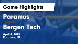 Paramus  vs Bergen Tech  Game Highlights - April 4, 2023