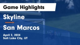 Skyline  vs San Marcos  Game Highlights - April 2, 2024