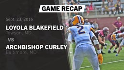 Recap: Loyola Blakefield  vs. Archbishop Curley  2016