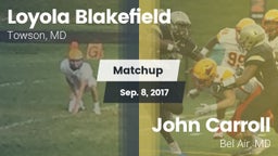 Matchup: Loyola Blakefield vs. John Carroll  2017