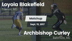 Matchup: Loyola Blakefield vs. Archbishop Curley  2017