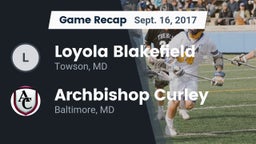 Recap: Loyola Blakefield  vs. Archbishop Curley  2017