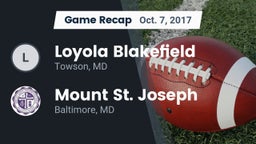 Recap: Loyola Blakefield  vs. Mount St. Joseph  2017